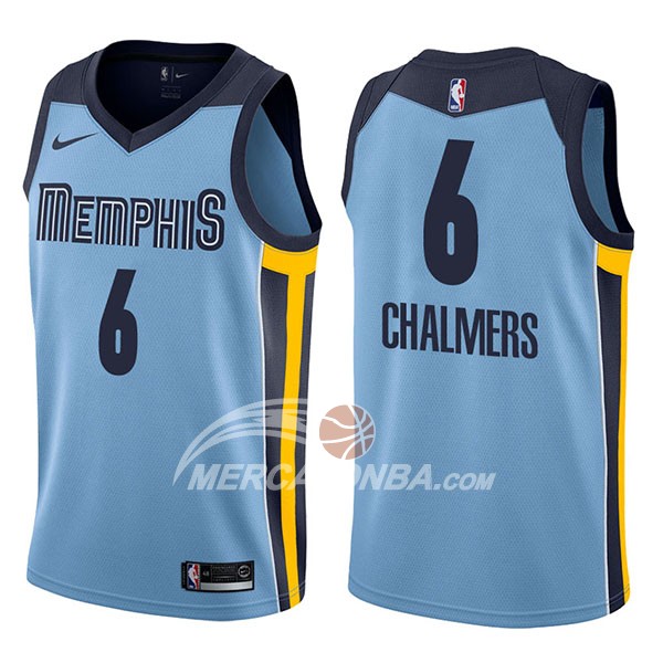 Maglia NBA Memphis Grizzlies Mario Chalmers Statement 2017-18 Blu